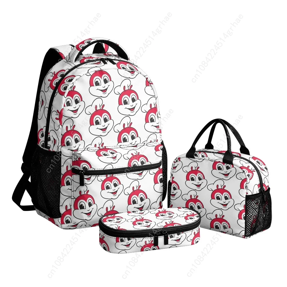 J-Jolli bee Custom Leisure All-Over Print 3-Piece Backpack Set (Includes Backpack, Lunch Bag, and Pencil Case)