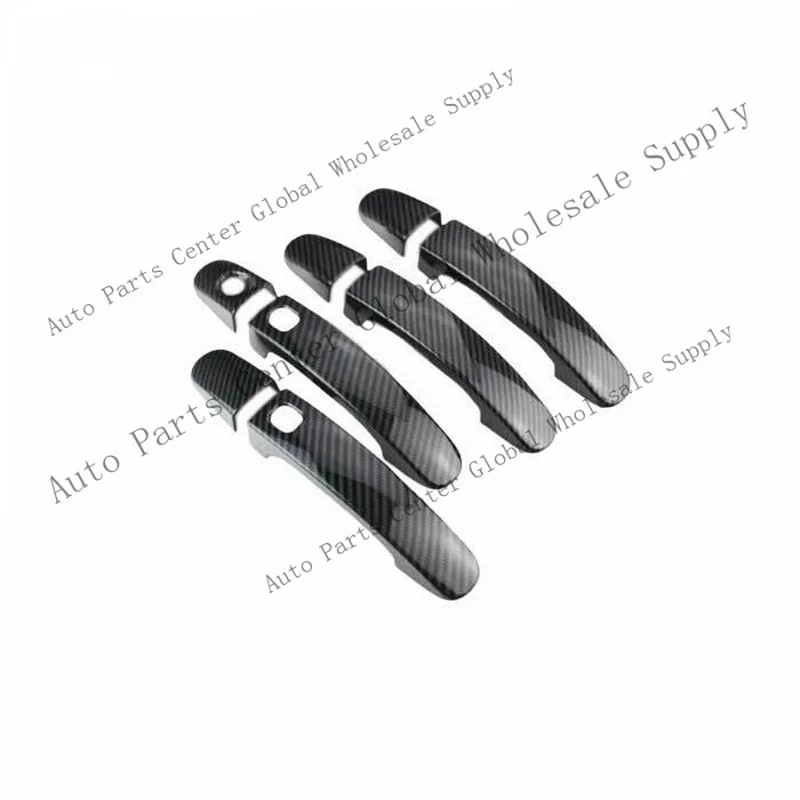 L+ Carbon Fiber Outside Door Handle Cover Trim Smart For Ford Escape Kuga 2013-2019