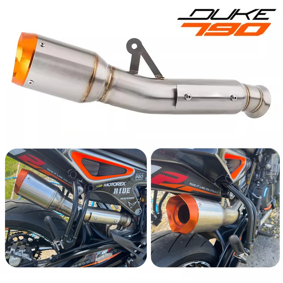 Motocicleta sistema de escape para KTM DUKE 790 DUKE 890, escape silencioso