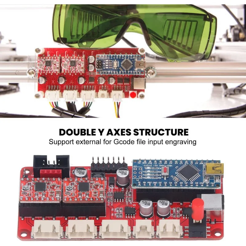 USB 드라이버, CNC 컨트롤러용 USB-5핀 T형 헤드 데이터 케이블 (조각, PCB 기판, 2핀 및 3핀 레이저 지원)