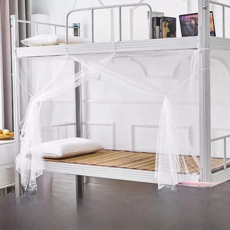 

Классическая москитная сетка для двухъярусной кровати в общежитии, для студенческой спальни, для домашнего использования, двухслойная, противомоскитная шторка для кровати