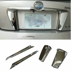 For Toyota Prius 50 series 2016 2017 2018 ABS Chrome Tailgate rear trunk Special decorate strip Rear license plate side trim
