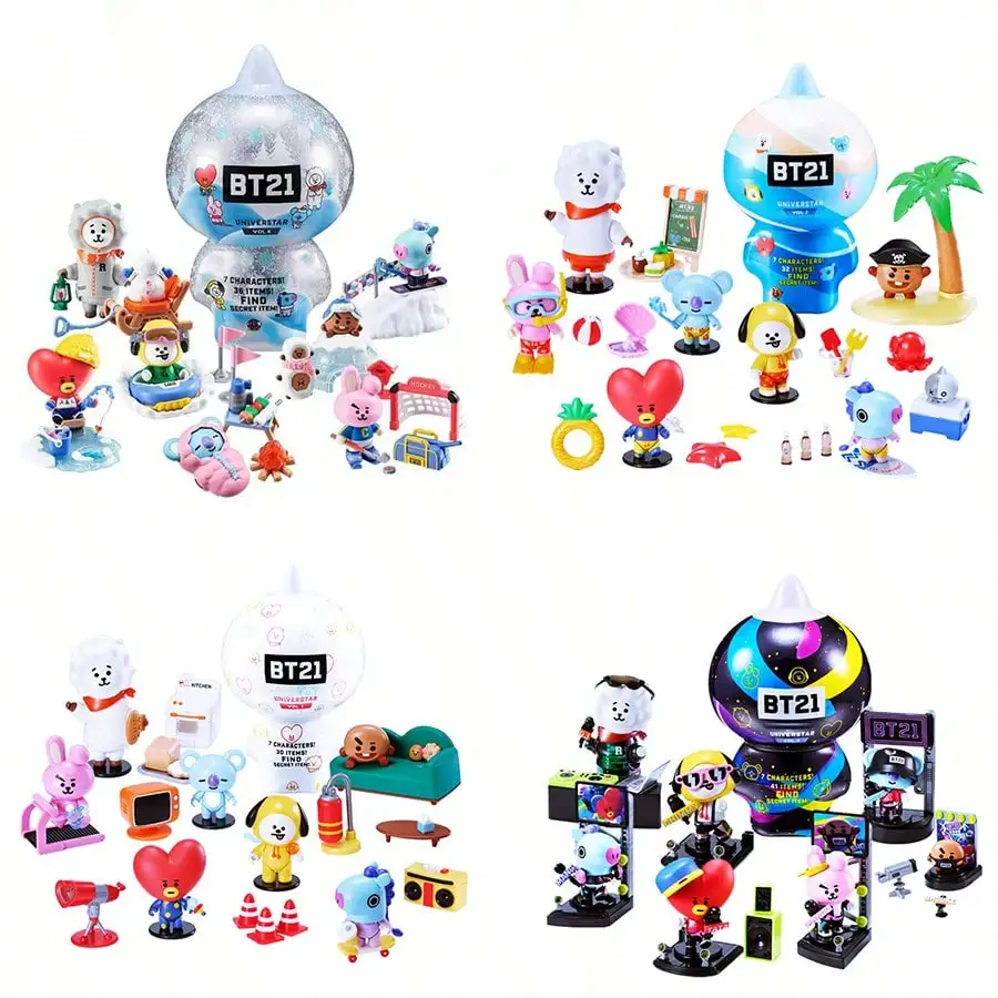 

BT21 KPOP World Tour Yuxing Series Handmade Blind Boxes, Collectible Figurines and Ornaments