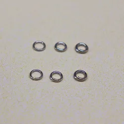 5PCS 솔리드 925 스털링 실버 오픈 점프 링 로듐 분할 반지 DIY 구성 요소 쥬얼리 액세서리 만들기 3-5mm 찾기