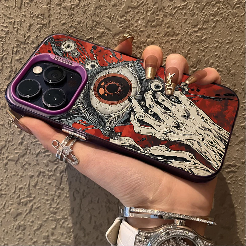 Creepy Red Laser Eyes Case for Xiaomi POCO X7 X6 X5 X3 NFC F7 Ultra F6 F5 Pro F4 F3 GT M5S C65 C75 M3 M4 M5S M6 Pro 4G 5G Cover