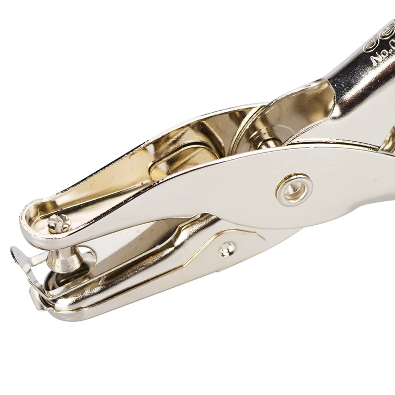 มือถือ Single Hole Puncher เส้นผ่านศูนย์กลาง 6 มม. Eye-Catching Manual Hole Punch สําหรับนักเรียนกระดาษหนา A4 แผ่นการ์ดและโครงการ DIY