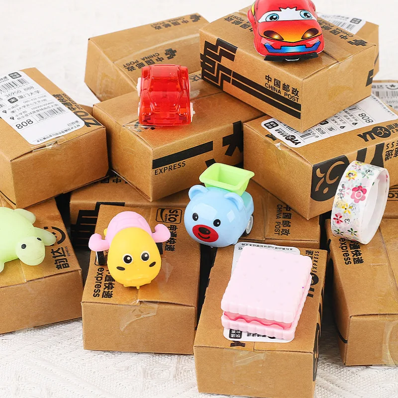 

Surprise trendy toy blind box children's stationery play blind miniature mini express blind box package
