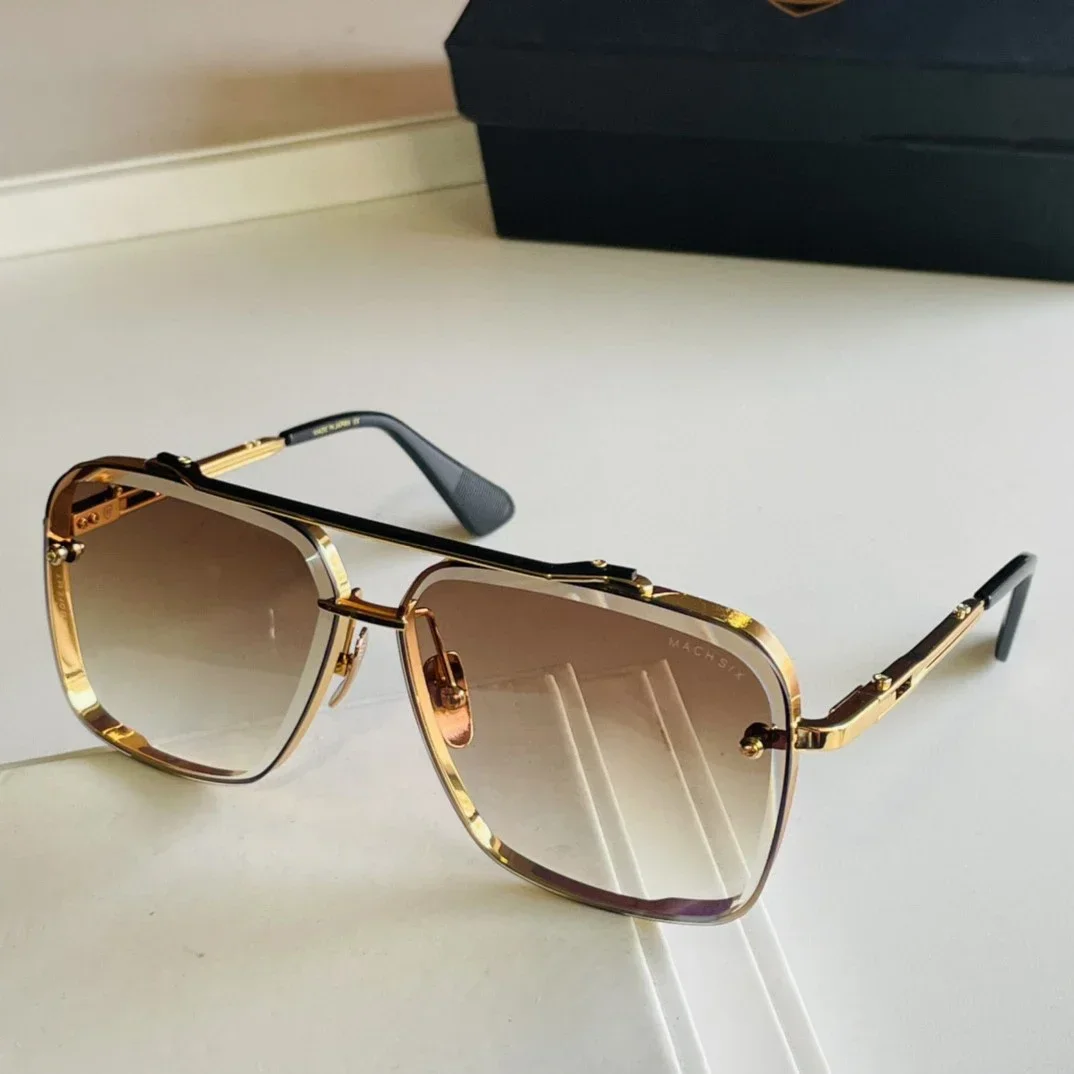 ADITA Mach six Topkwaliteit zonnebril voor heren Titanium stijl Fashion Design zonnebril voor dames met doos