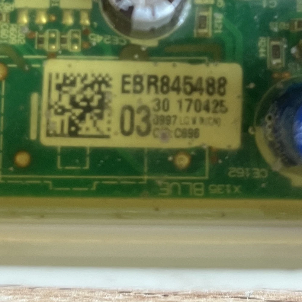 Washing Machine Motherboard, Control Board, Model Number EBR84548803, For Brand LG, Original