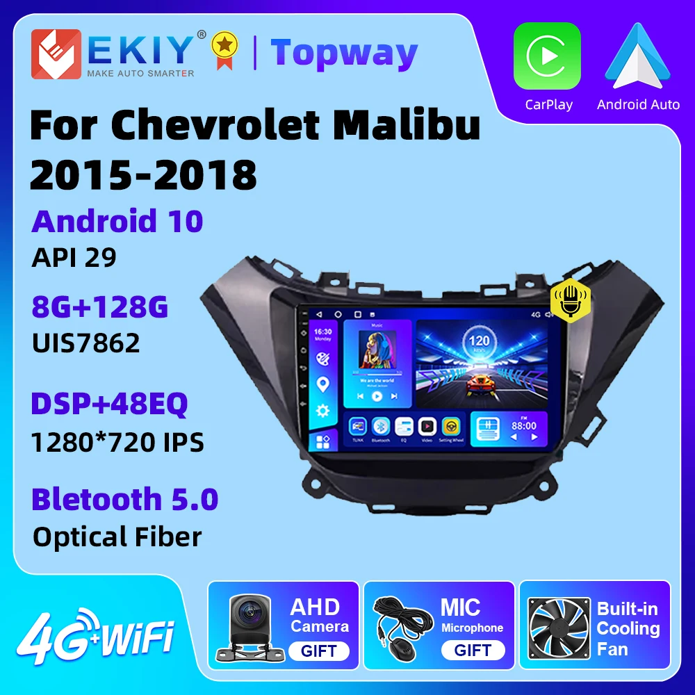 

EKIY Car Radio For Chevrolet Malibu 2015 - 2018 Multimedia Video Player Auto Radio GPS Navigation Carplay Stereo No 2Din