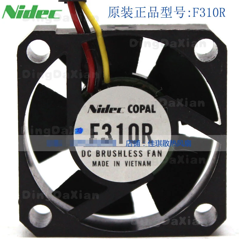 

D 1 pcs For Nidec COPAL F310R 3010 5V 3CM Silent Microchip Cooling Device Fan
