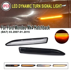 For Ford Mondeo Mk4 Hatchback/Saloon/Estate (BA7) 2007-2015 Dynamic Repeater LED Side Marker Light Turn Signal Lamp Car Styling