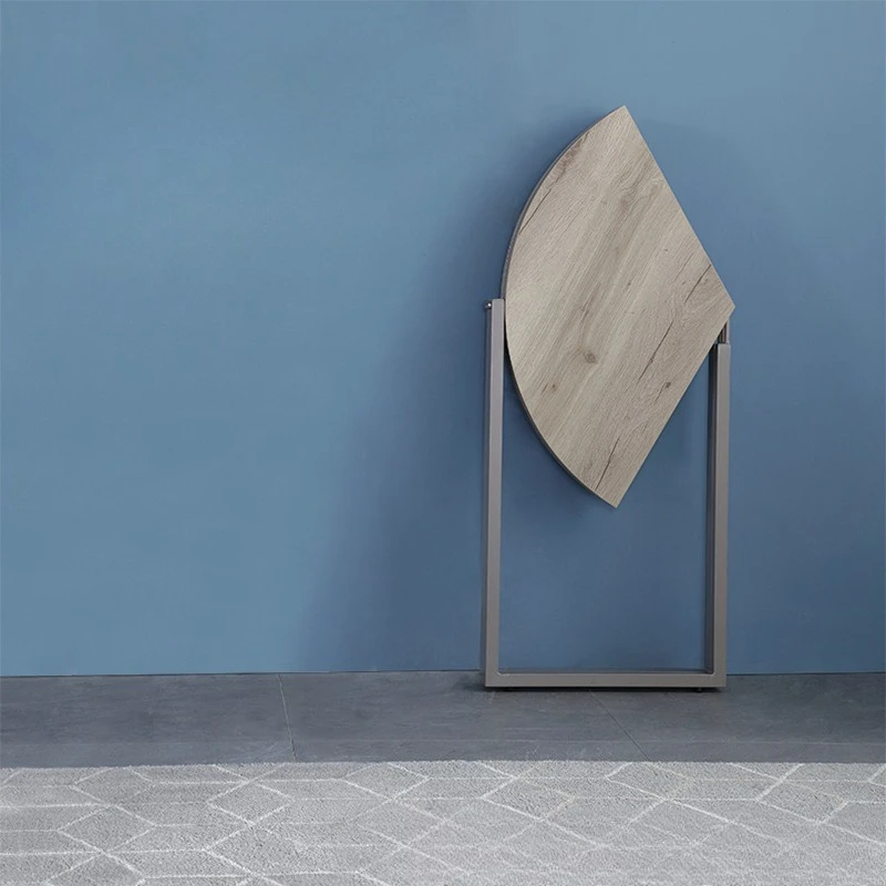 

Folding dining table small apartment household small round table outdoor simple dining 4 people small dining table