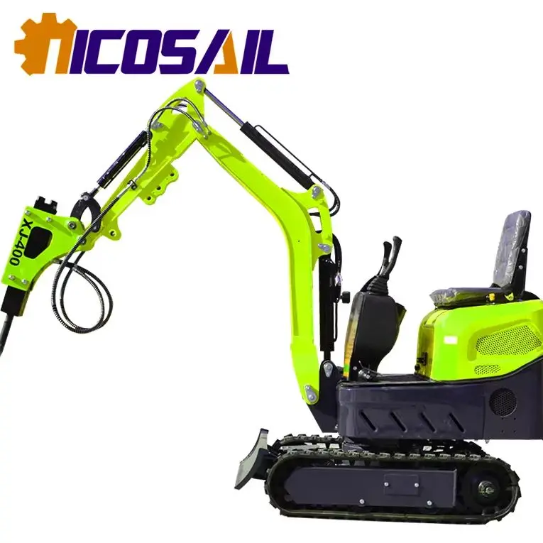 

Quick delivery mini crawler excavator 1.2 tons multifunctional portable mini bagging machine excavator