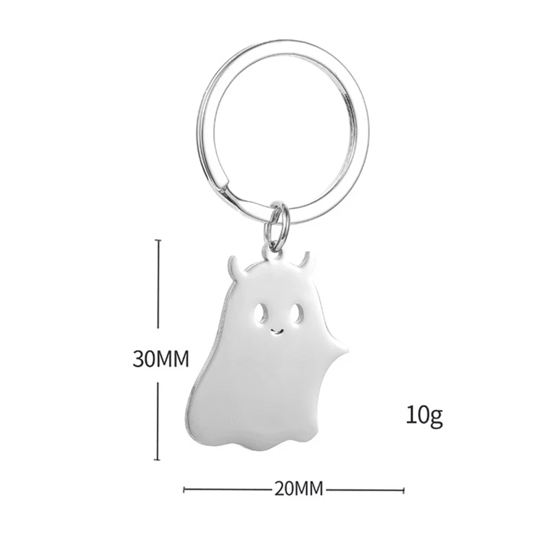 Porte-clés de couple de dessin animé mignon, pendentif créatif, puzzle en acier inoxydable, porte-clés de voiture, breloque de sac, décoration, cadeau de la fête des Léons