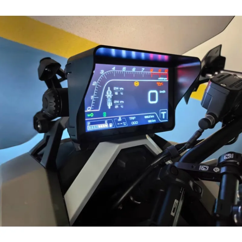 Pelindung Layar Reflektif Lampu Motor Pedal Dashboard Lens Hood untuk Shengshi 368G 2024-2026