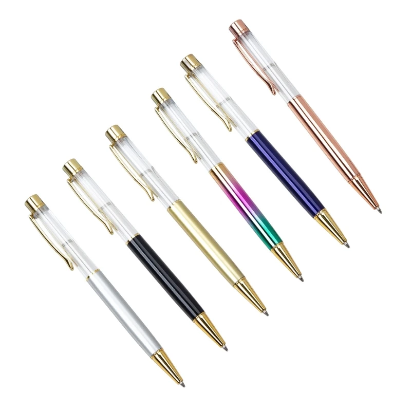 Pluma firma oficina metal con clip para bolígrafo, regalo negocios recargable para escribir suavemente