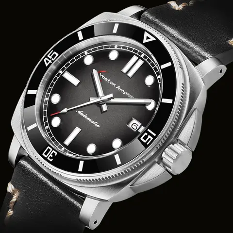 Luxury Watches Man Mechanical Movement Dome Sapphire Glass Automatic Wristwatch Waterproof Branded Clock Male Vostok Amhpibia