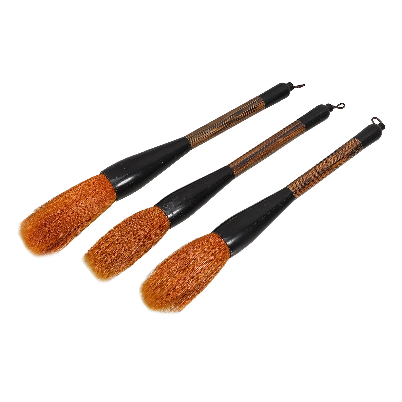 

3Pcs Large Chinese Ink Painting Brush Set Wolf Hair Calligraphy Practicing Watercolor Drawing Sumi Ink Brush Painting Art
