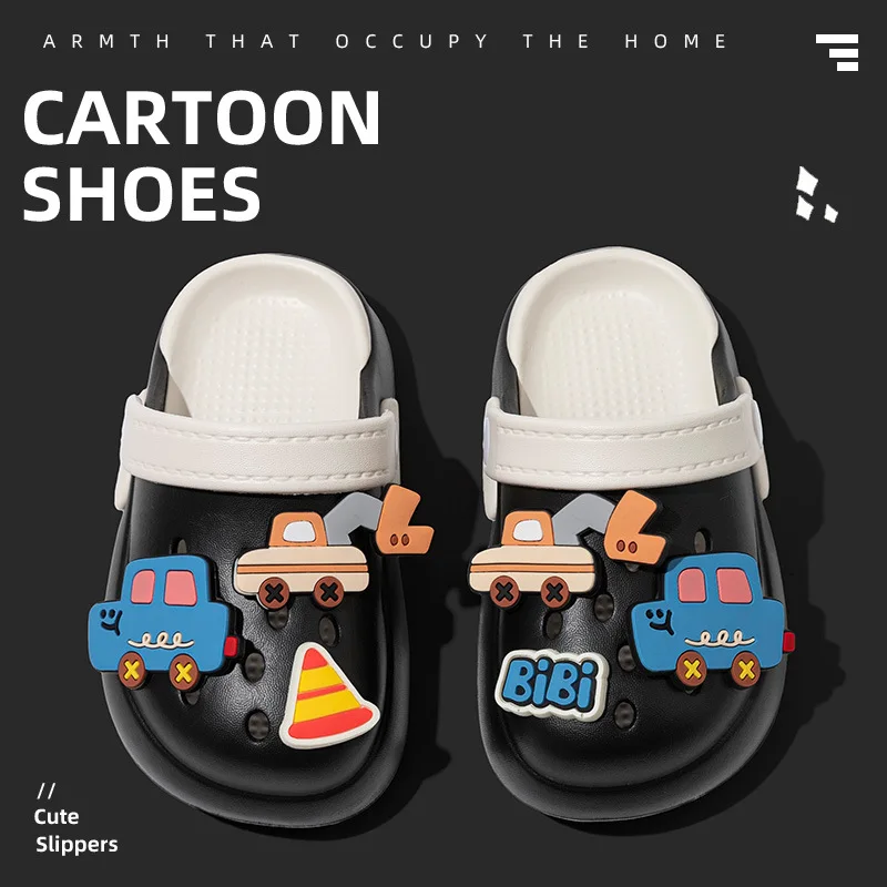 

New Summer Fashion Cartoon Cute Beach EVA sandals Boys Children's Slippers kids Slippers Shoes Girls Outdoor Baby Holes sandals