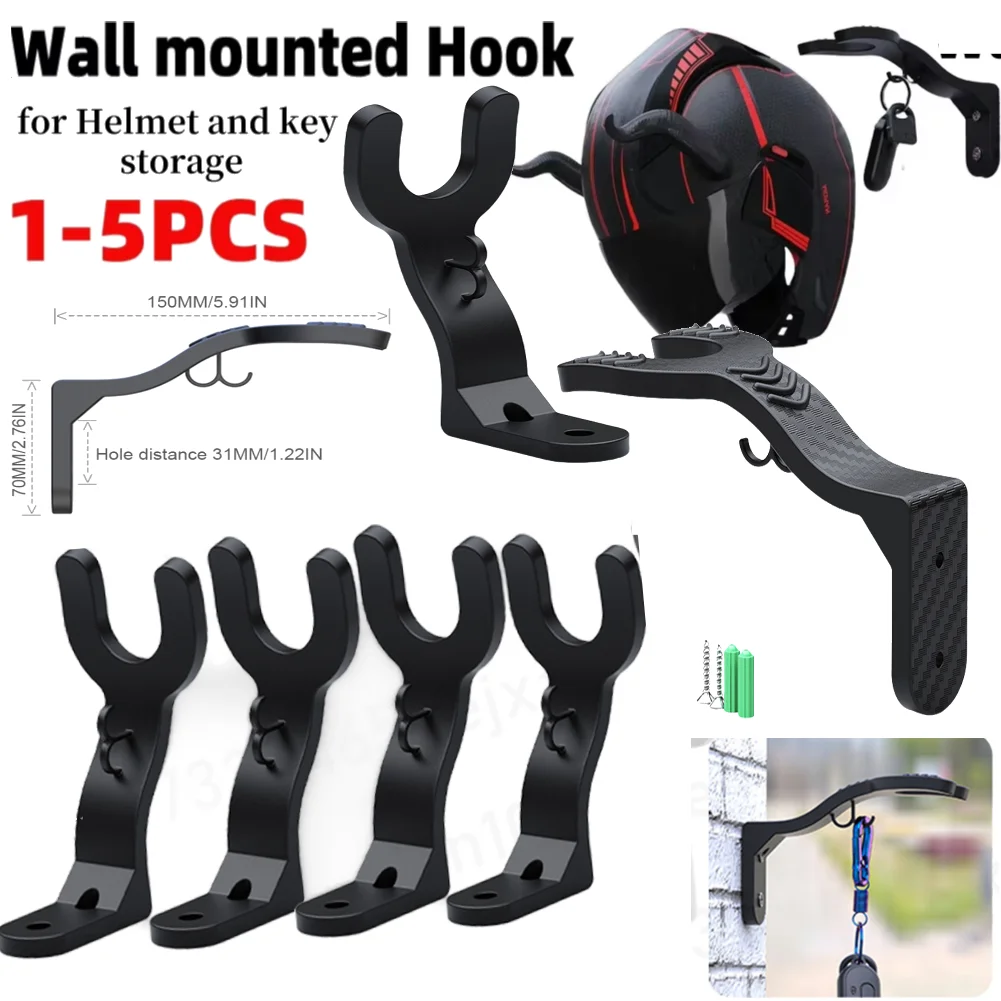 Motorcycle Helmet holder Kitchen Cabinet Shelf Wall Mount Hooks Racks Helmet Display Hanger Stand Wall-Mounted Storage Holder