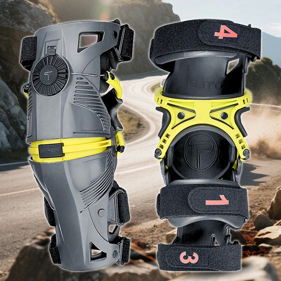 

New Motorcycle Kneepad Guards For Off-Road Highway Riding Adjustable Anti-Slip Protective Gear Exoskeleton Guards Motocross Knee