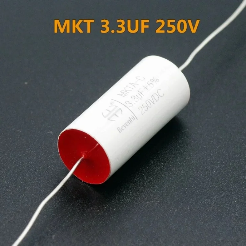 1PCS 2.2/3.3/4.7UF 250V 100V MKT Axial Infinite Thin Film Audio Coupling Crossover Capacitors