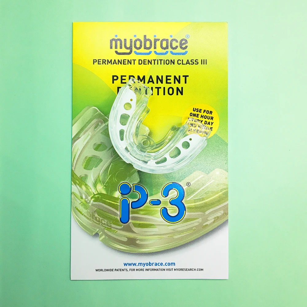 MRC Appliance P3 teeth Brace Permanent Dentition Class III Stage 2 P3 Orthodontic P3 Trainer Use for Adult White Medium