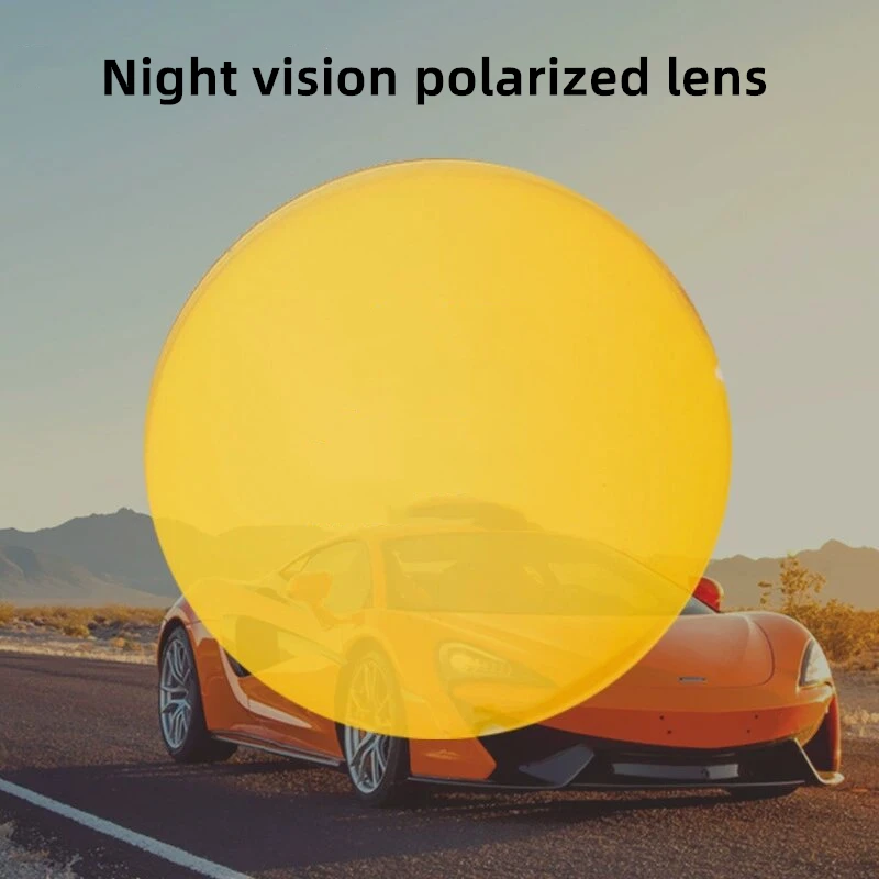 

1.49 Night vision polarized yellow myopia lens driver safe driving special lens customized prescription diopter lenses