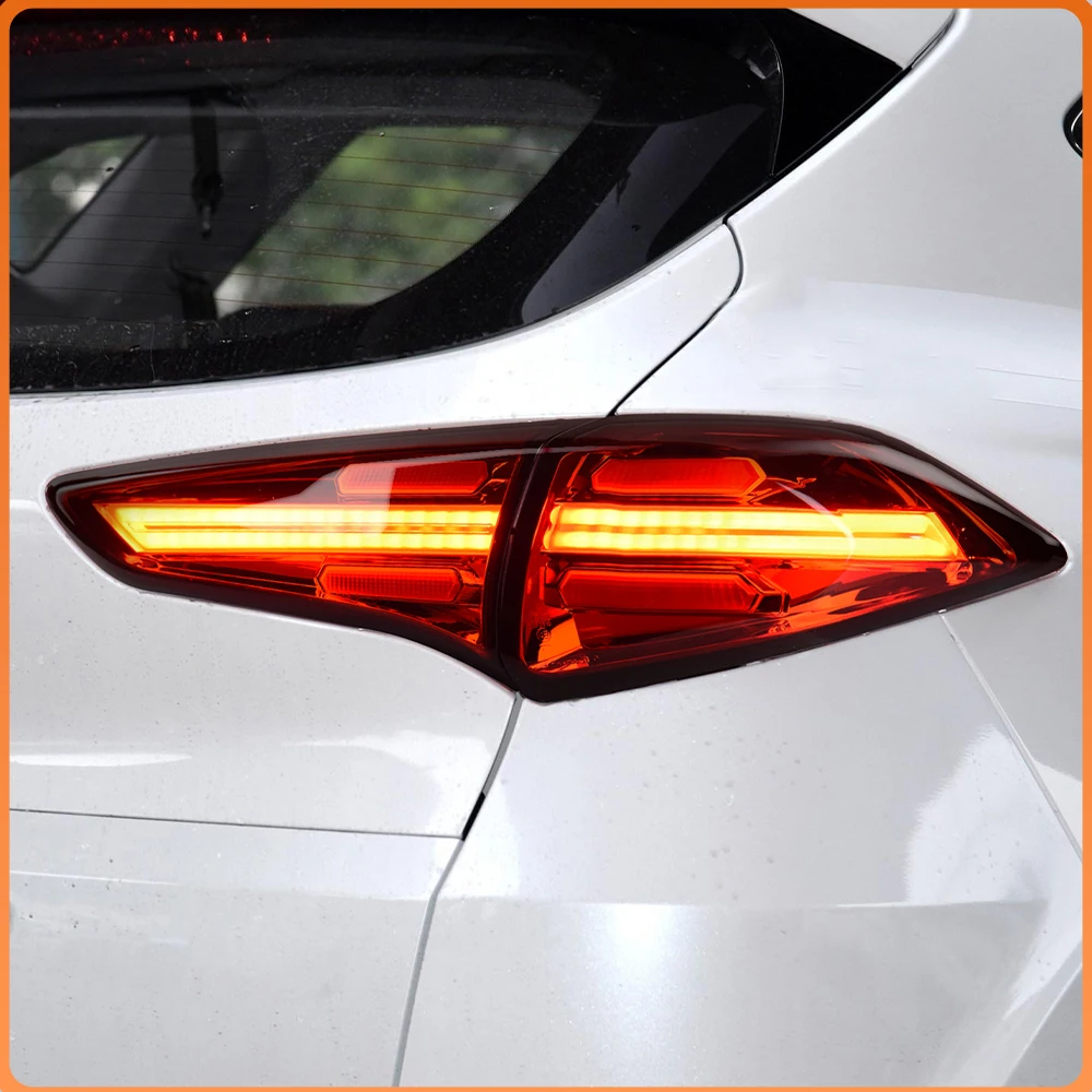 LED Car Taillights Assembly Auto Rear Lamps All New Style Upgrade Blink Signal Light Plug and Play for Hyundai Tucson 2015-2018