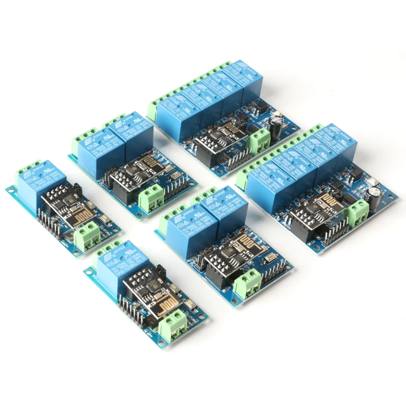 Moduł przekaźnikowy WiFi ESP8266 ESP-01 5V 12V 1 2 4-kanałowy Inteligentny Dom Zdalne Sterowanie Przełącznikiem Moduł Bezprzewodowy WiFi ESP01 Sterowanie przez Aplikację w Telefonie — zdjęcie 2