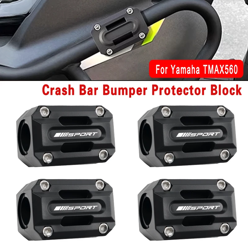 For Yamaha TMAX560 Tech Max Tmax 560 SX DX Motorcycle Engine Guard Bumper Block Crash Bar Protection Accessories 22/25/28mm