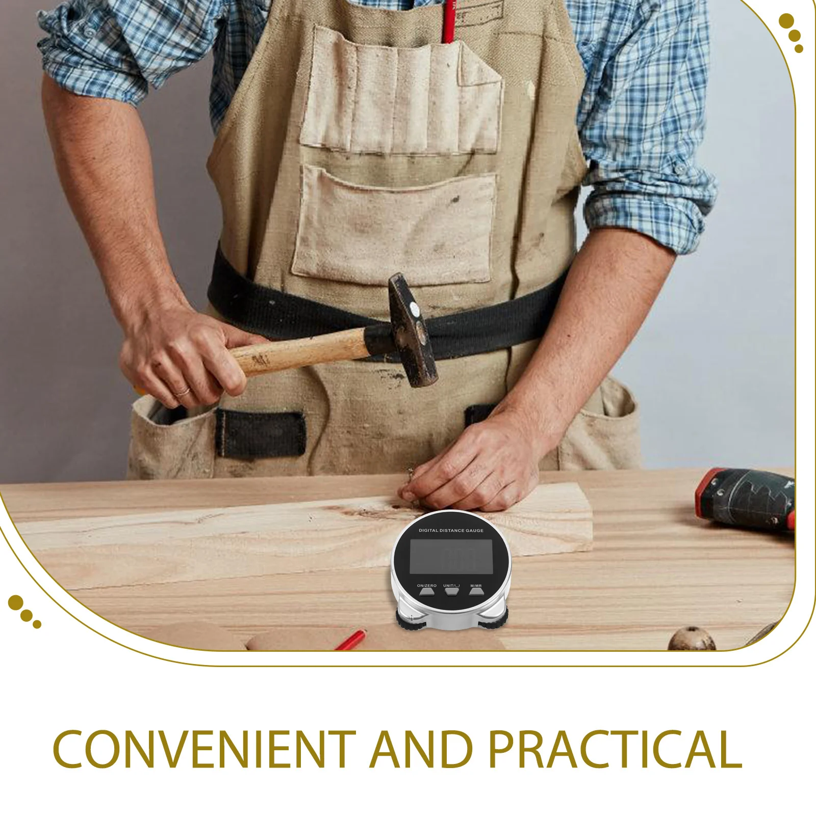 

Digital Caliper with Rolling Wheel for Accurate Diameter Circumference Measurement Electronic Measuring Tool for Cylindrical