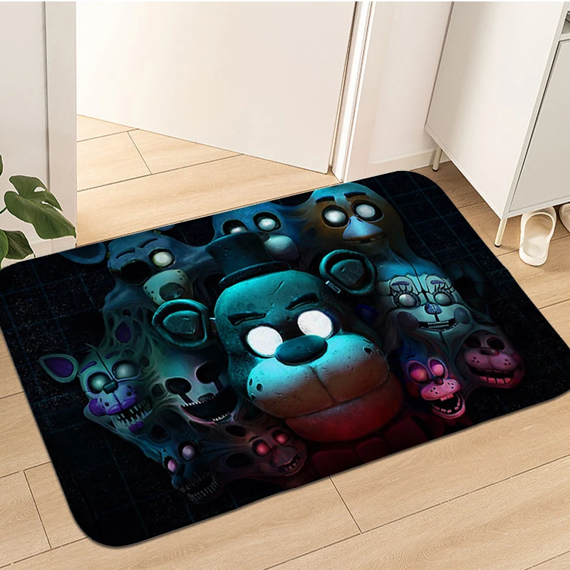 House Interior Entrance Mat Five N-Nights at F-Freddy´s Washable Non-slip Kitchen Treadmill Rugs Mat for Hallway Bedroom Carpet