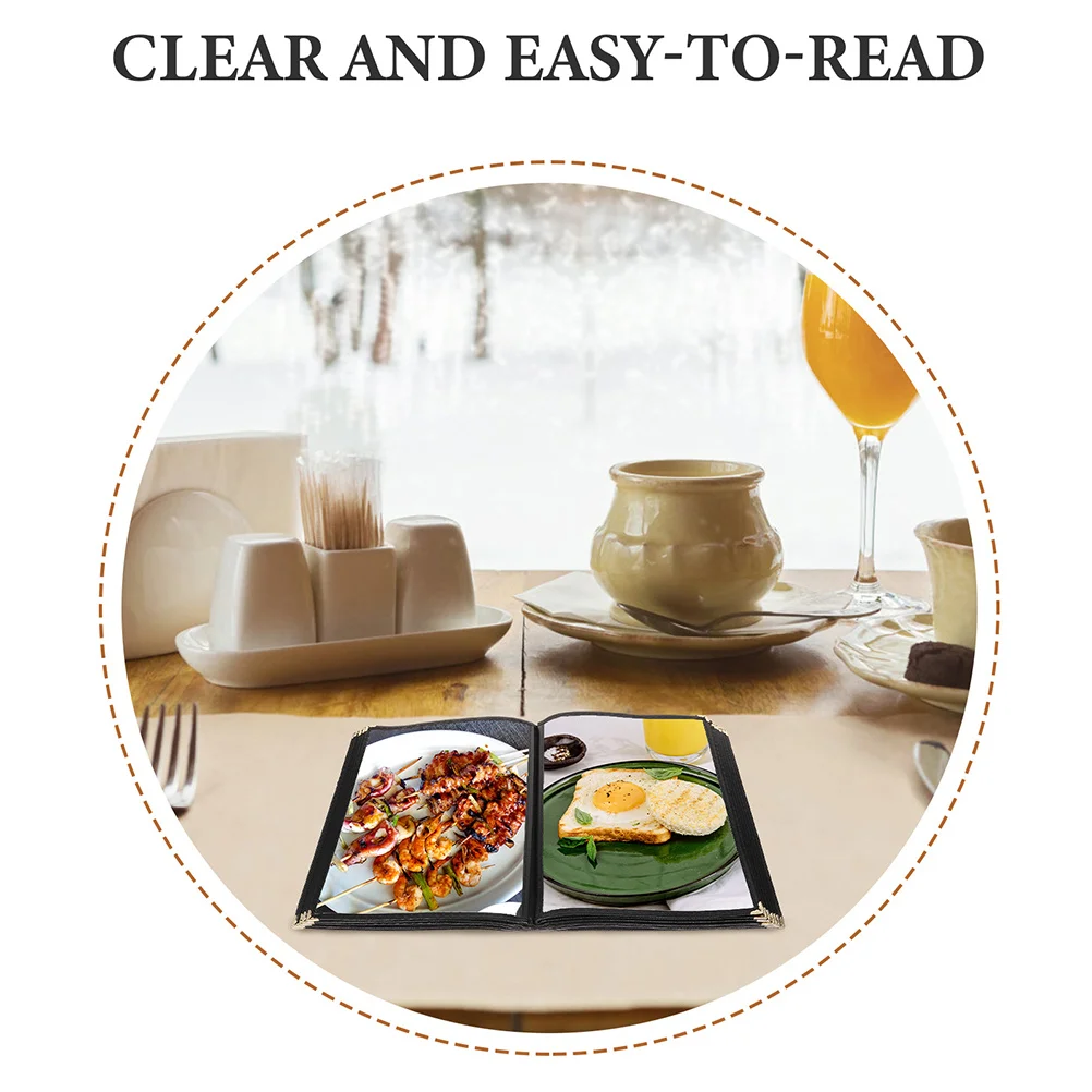 

Menu Cover Holders Clear Covers Transparent Pvc Folder Hotel Service Guide Card Book