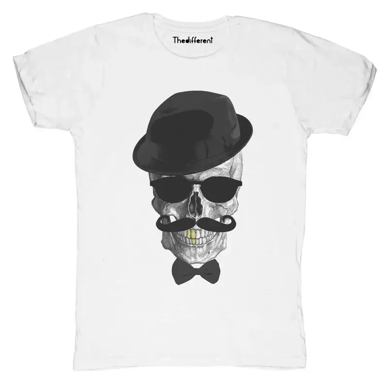 New TShirt Fiammata Men Skull Hat Tooth Glasses Gift Idea