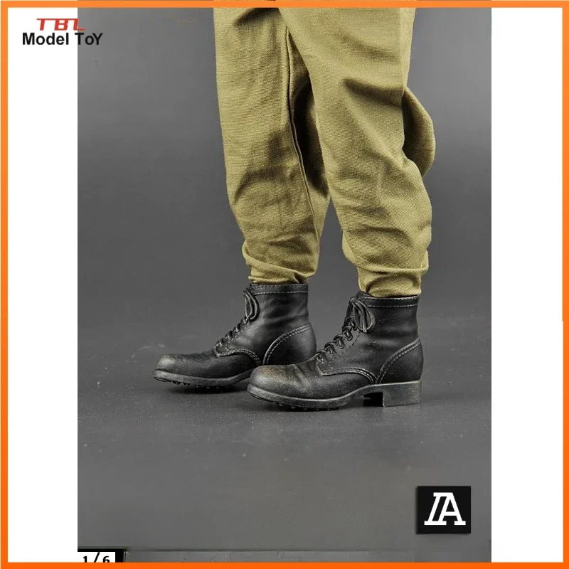 ZY1024 1/6 Scale World War II M37 Combat Boots Leggings Hollow Shoes Model for 12'' Male Soldier Toys