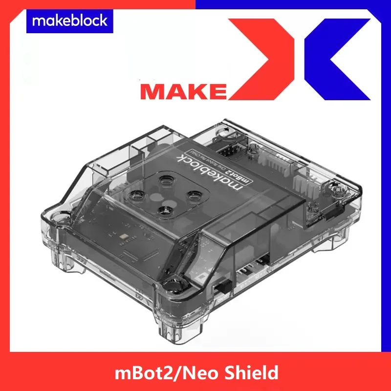 Makeblock mBot2 Shield Electronics Chasis for mBot Neo with Built-in Battery, Power Supply for CyberPi