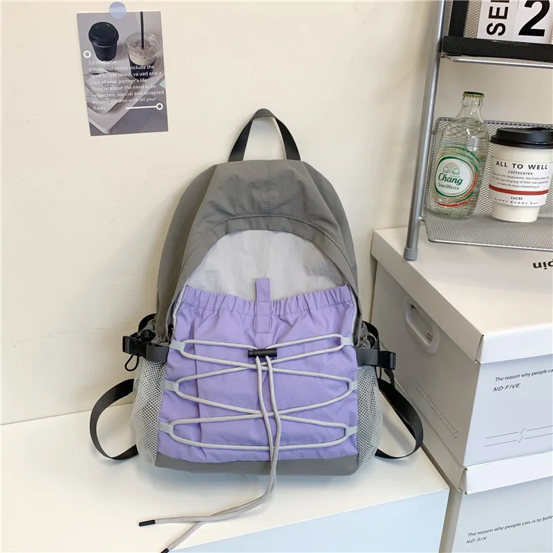 Уличный детский рюкзак, походная сумка, рюкзак в стиле ретро на шнурке, легкая дорожная сумка, спортивные сумки, дизайнерские сумки Mochila Рюкзак Sac