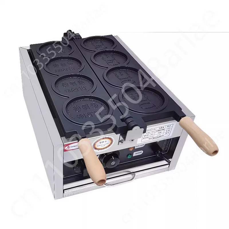 4 PCS Gold Coin Waffle Machine Cheese Cartoon Coin Scones Waffle Maker For  Internet Celebrity Korea Baked Snacks