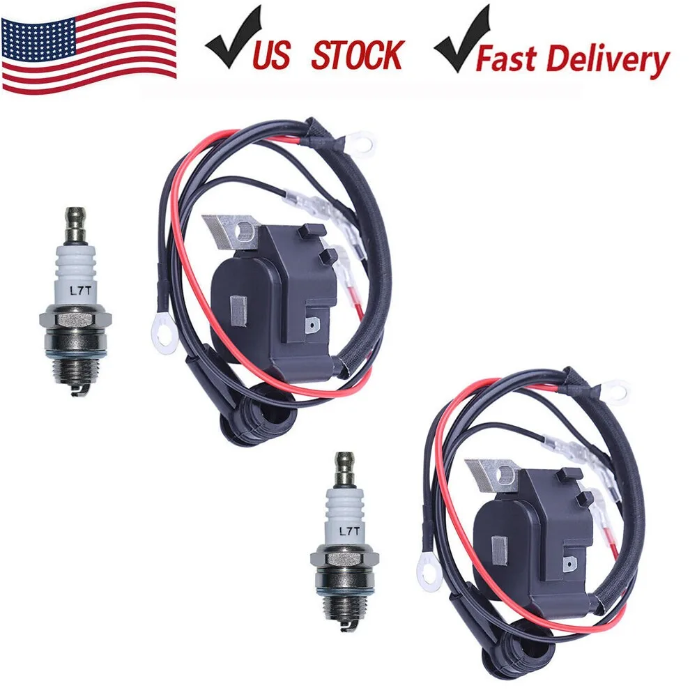 

2 Set Ignition Coil Spark Plug 0000-400-1306 For STIHL MS250 MS230 MS210 021 023