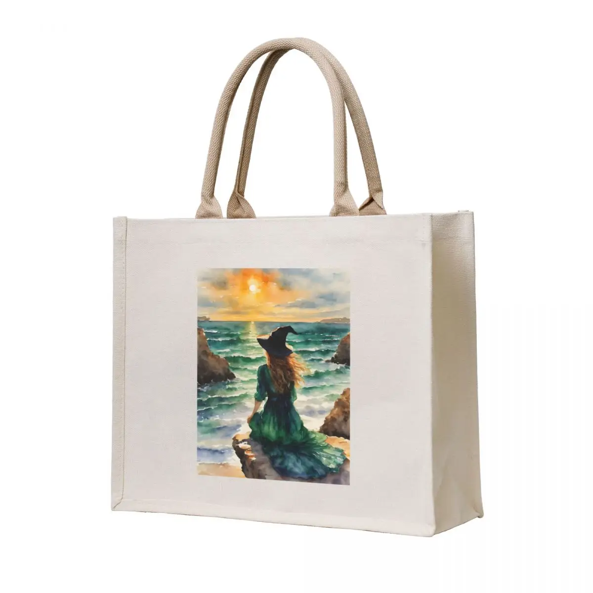 

Emerald Witch by the Sea by Lyra the Lavender Witch Tote Bag Shopper bag Woman shopper bag the tote