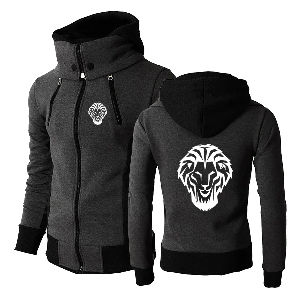 

Leon Athletic Club de Bilbao 2024 Men's New Autumn And Winter Printing Warmer High Hoodie Jackets Casual Double Zipper Clothing