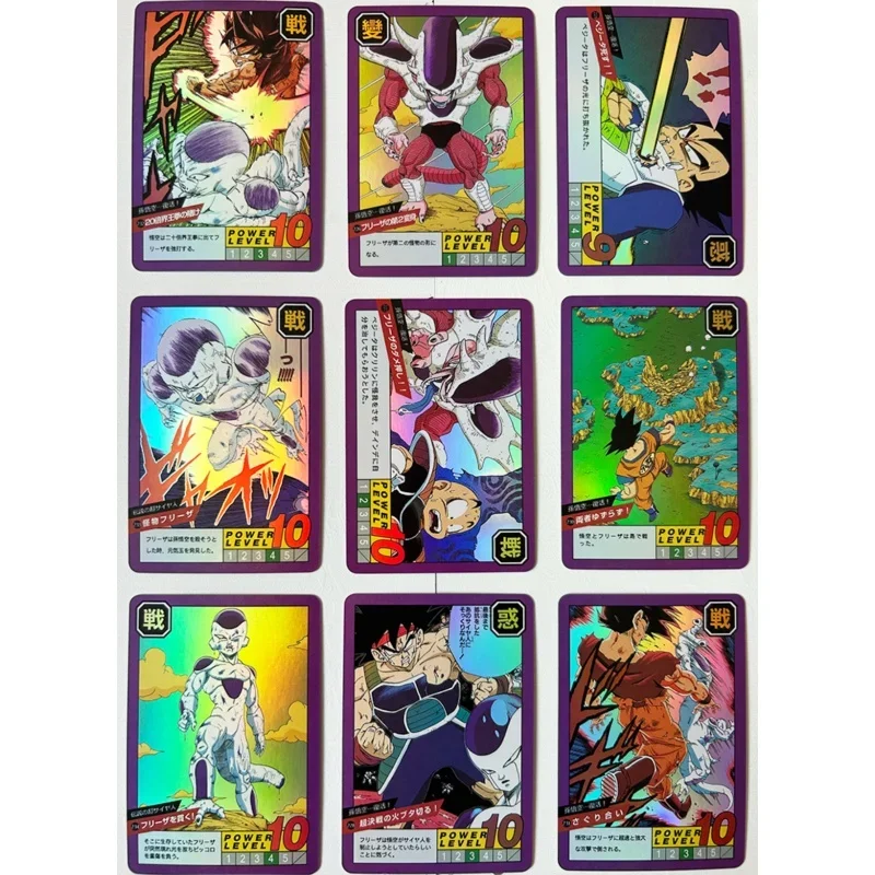 Dragon Ball Flash Card, Son Goku, Vegeta IV, Piccolo, Frieza, Android 17, Jidou DIY Action Toy Figures, Anime Game Collection, 54 Feuilles