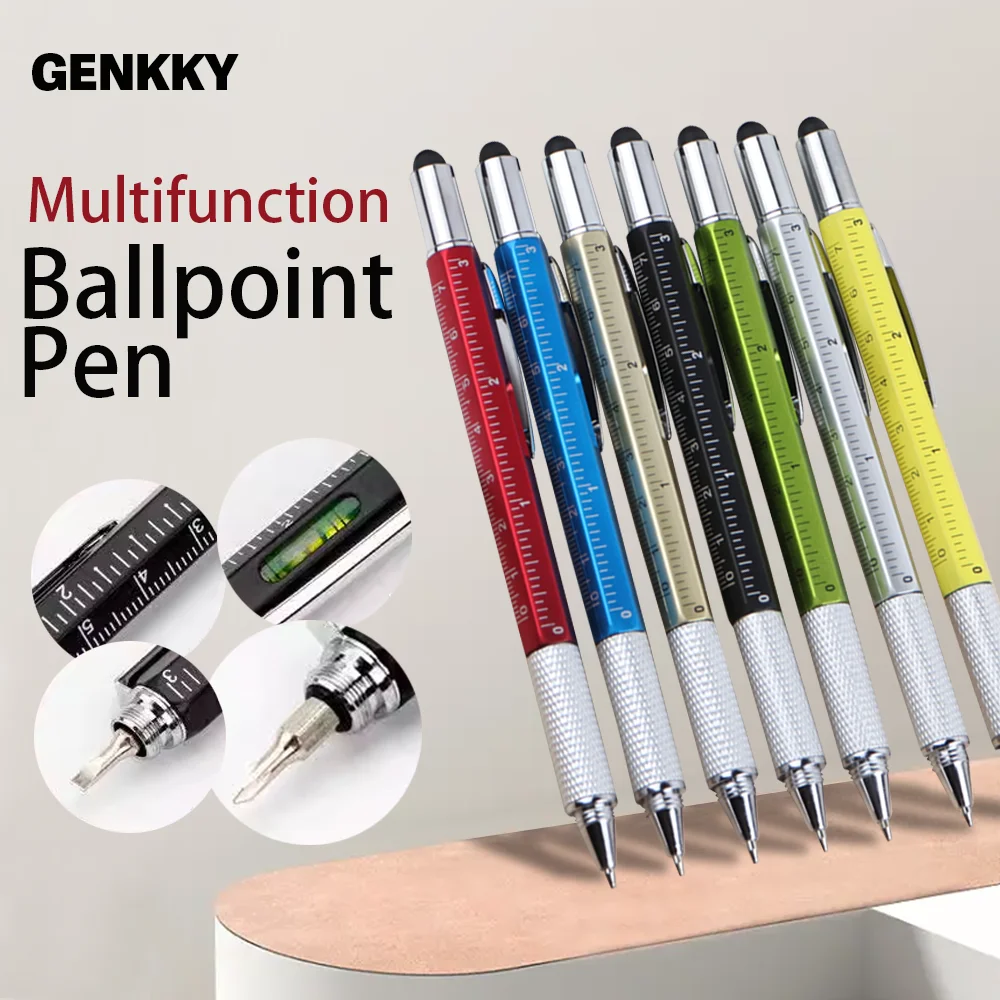 1PCS 7colors Multifunctional Pen Screwdriver Ballpoint Pen Touch Screen Metal Gift Tool Office & School Supplies Stationery pen