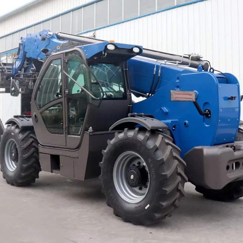 Custom 4WD Telescopic Forklift All-Terrain Telescopic Boom Handler 7M 10M 14M 18M Lifting Height  with Enclosed Cab