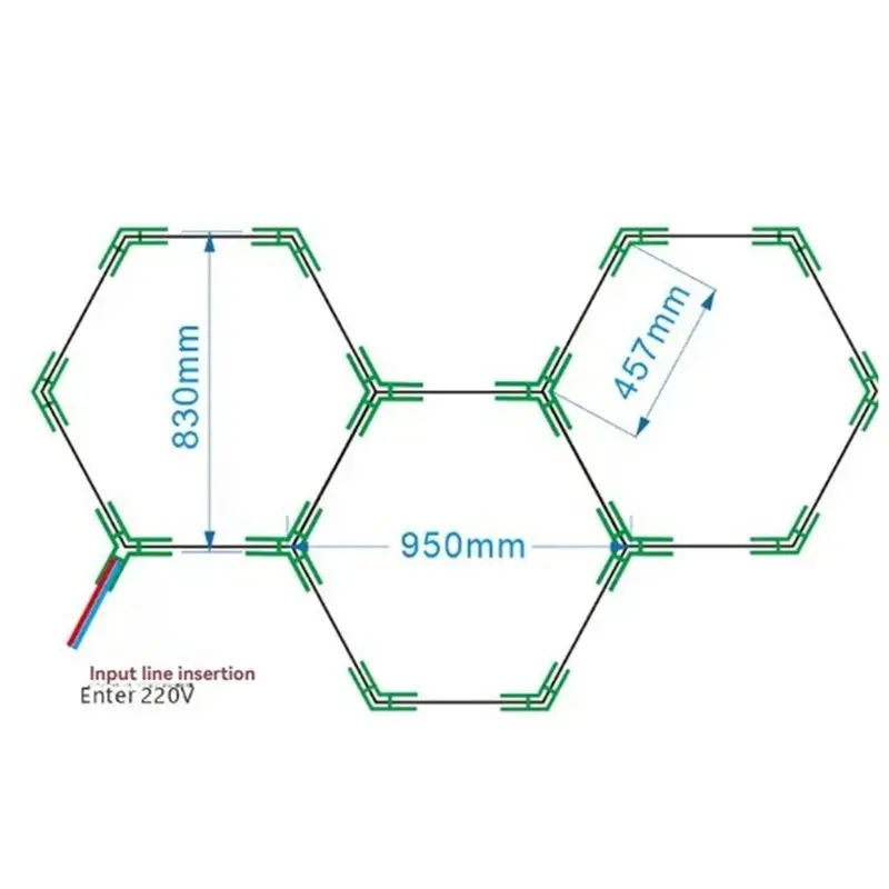 IALJ-LED Tube Grid Lighting 6500K Cold White 50000H Garage Ceiling Light For Cars For Garages Car Body Repair EU Plug