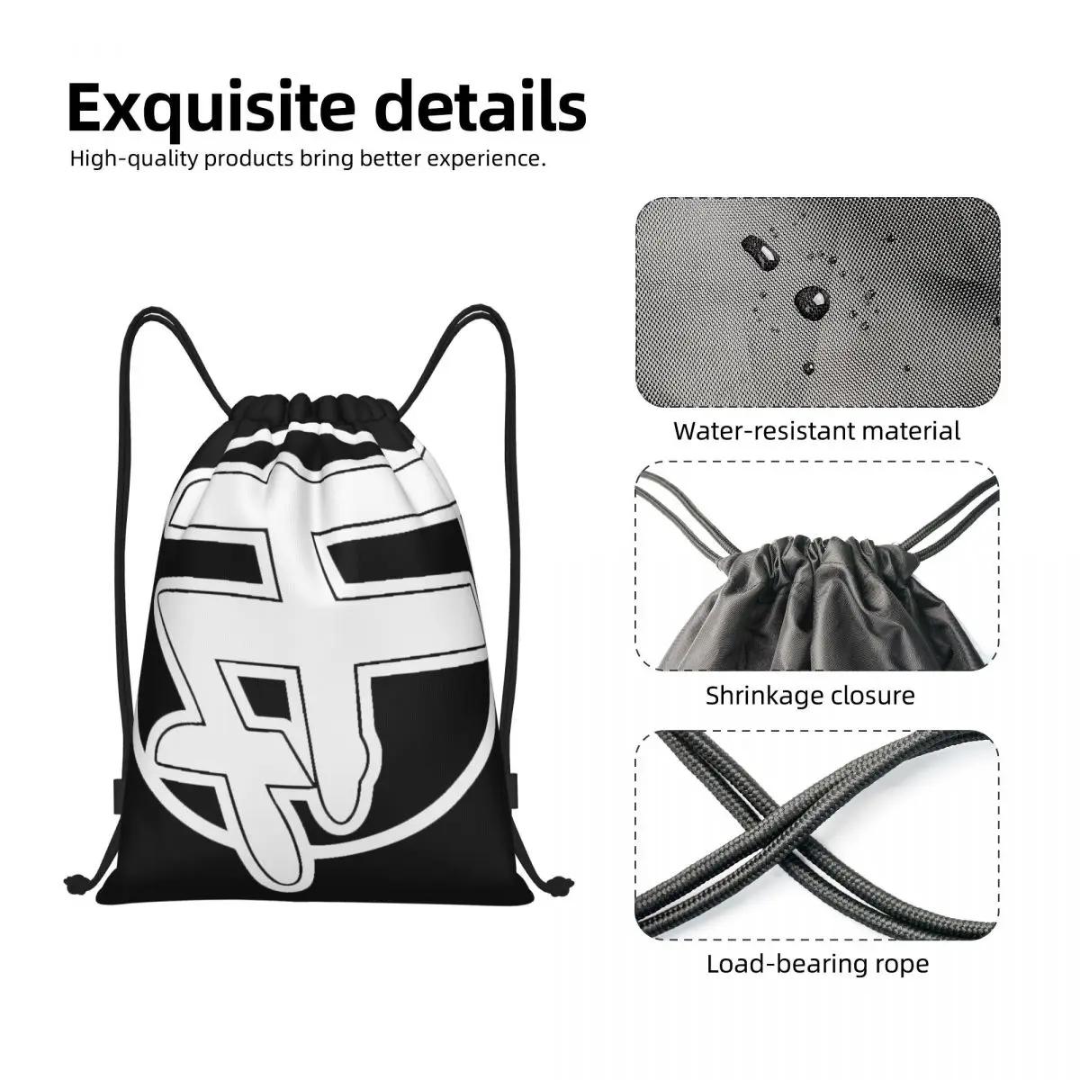 Fonky Family Multi-function Portable Drawstring Bags Sports Bag Book Bag For Travelling