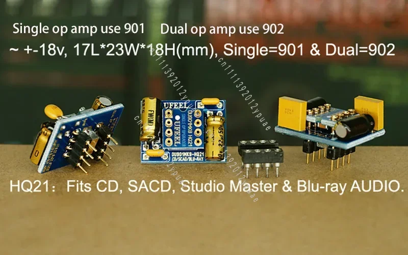 HQ21 HiFi OP Amp Upgrade Adapter Socket OU901MK8 OU902MK8 MK9 Converter Board for Preamp CD Player Decoder