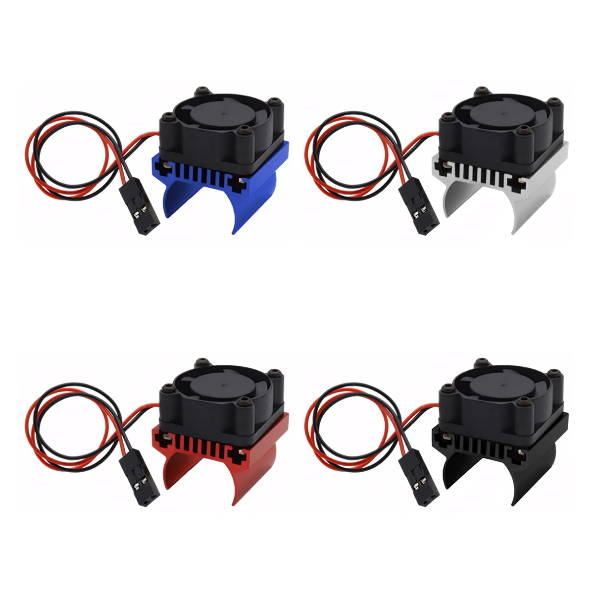 Aluminum Motor Heat Sink Metal Heatsink Motor Cooling Heat Easy To Install Just Press On Motor Red